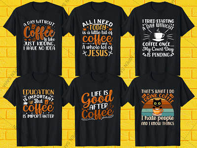Coffee T-shirt Design Funny Shirt
