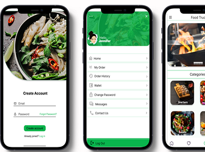 Food App app design food app mockups ui ux web design