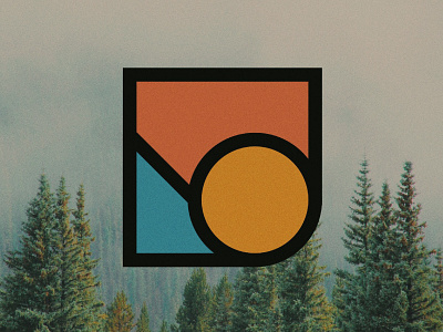 Yūgen color flat geometric graphics logo minimal minimal. photography shape