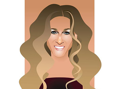 Sarah Jessica Parker fan art illuatrator portrait