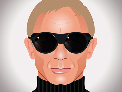 Daniel Craig - SPECTRE fan art illustrator photoshop