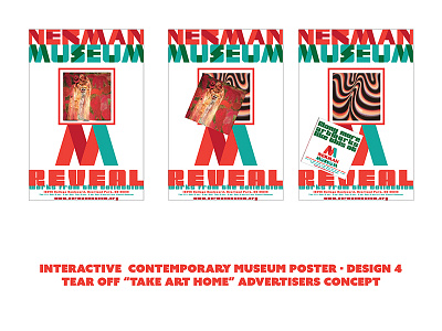 Interactive Contemporary Museum Poster Designs contemporary interactive museum poster take away