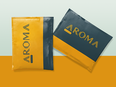 AROMA gardens 3d branding design icon illustration logo mockups packaging sachet typography vector