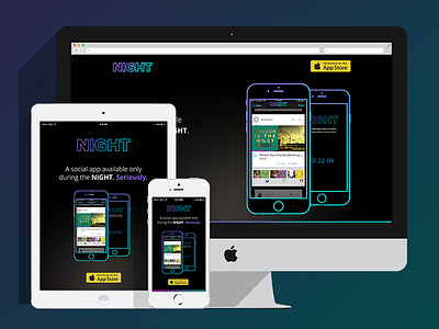 Night Responsive Design design night responsive responsive design ui ux web web design