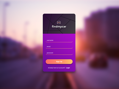 #1. Sign up 001 dailyui