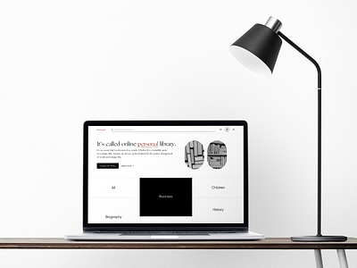 Landing page for online book store design ui ux web webdesign