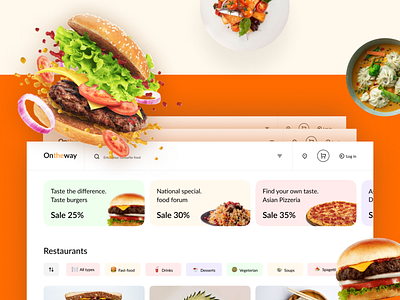 E-commerce web site design for food delivery