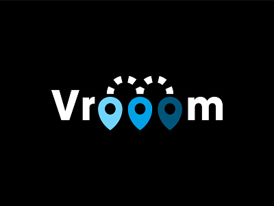 Vrooom Driverless Cars branding dailylogochallenge design icon logo