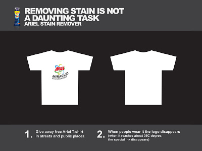 Ariel stain remover integrated advertisement advertisement ariel branding creative idea marketing outdoor public remover stain