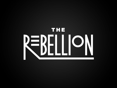 The Rebellion Logo band branding electro electronic identity logo music pop type typography