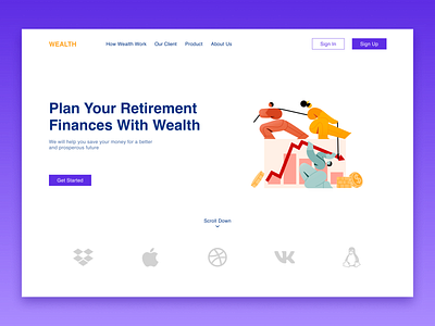 Finance Bussines Landing Page