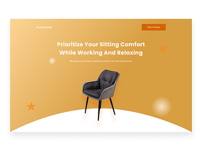Furniture-Relaxation chair landing page