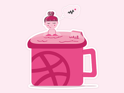 Bathe In The Juice dribbble jacuzzi juice pama playoff trixie vector