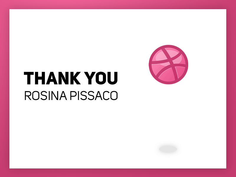 Thank you Rosina Pissaco