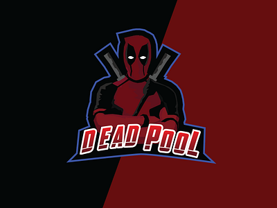 Deadpool design illustration logo