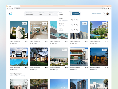 Redesign - vacation rental website airbnb vacation rental vrbo