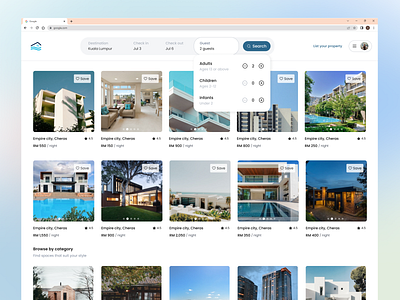 Redesign - vacation rental website