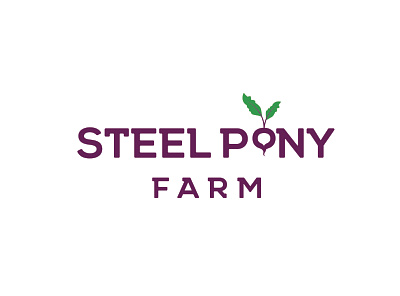 Steel Pony Farm Logo branding care design farm farmlogo farmproduce fresh graphic design localbusiness logo logodesign logotype simple textbasedlogo vector