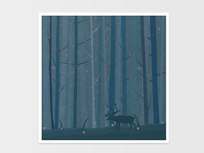 In the Forest forest illustration
