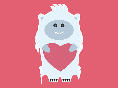 Little Yeti, Big Heart heart monster yeti