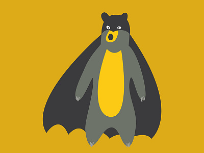 Batbear batbear bear superhero
