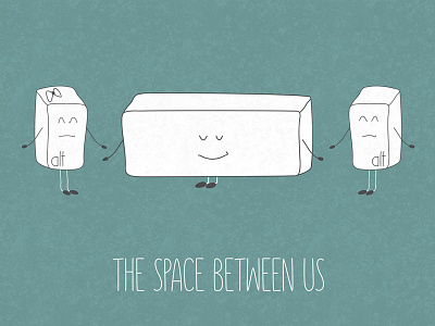 The Space Between Us cartoon doodle illustration movie