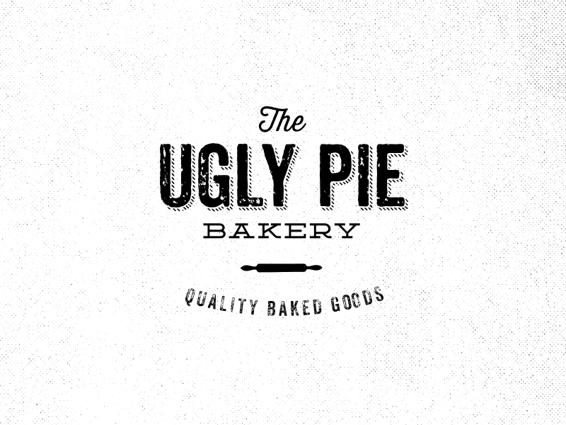 Ugly Pie Bakery [gif] bakery brand aid gif logo ugly pie vintage