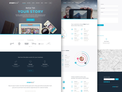 Storybox Layouts brand aid branding icons logo mobile responsive ui website