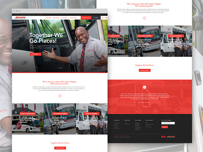 Anchor Transportation brand aid branding ui ux website