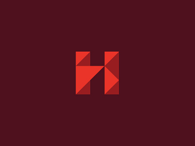 Triangle H brand aid branding h logo