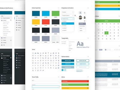Dashboard UI brand aid colors dashboard style guide ui ui elements ui style guide ux web design website