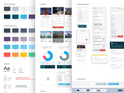 Ui Style Guide brand aid dashboard hospitality software travel ui ux website