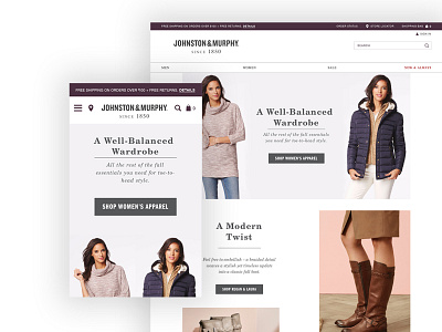 J&M Case Study brand aid e commerce fashion mobile retail website women