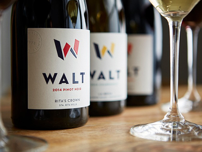 WALT Wine Labels brand aid branding identity labels packaging wine