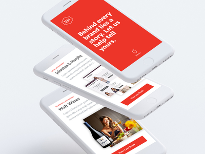 Mobile Home Page brand aid mobile responsive ui ux website
