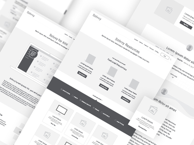 Solvvy, Content Strategy & UX brand aid content strategy discovery ui ux wireframes