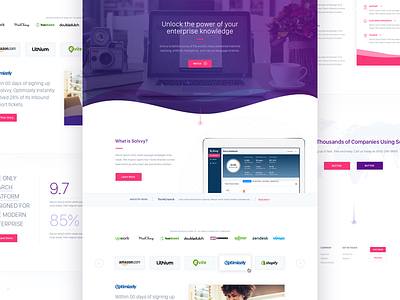 Solvvy, Home Page brand aid branding design interface ui ux website