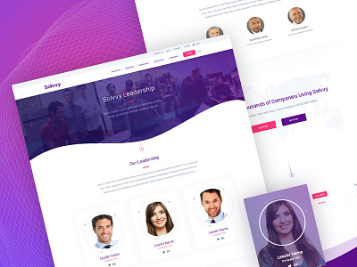 Solvvy, Leadership Page brand aid branding design interface ui ux website