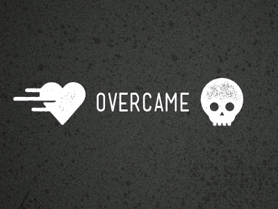 Love Overcame ... brand aid death icon jesus love love overcame mensch texture veneer font