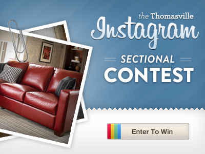 Thomasville Instagram Contest blue brand aid contest furniture instagram polaroid thomasville