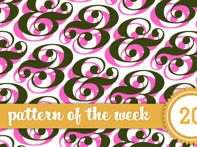 Pattern of the Week #20: Et houseindustries pattern photo lettering plinc repeat seamless weekly