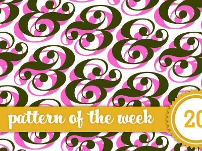Pattern of the Week #20: Et houseindustries photo-lettering plinc pattern seamless repeat weekly