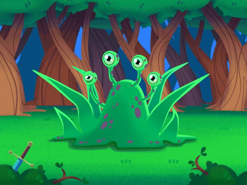 Tentacle Monster 2d adventure time after effects animation cartoon monster tentacle