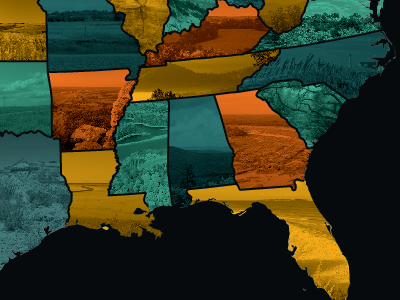Landscape Map united states america florida north carolina map