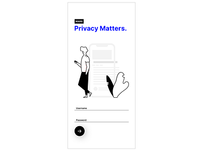 Privacy Matters App Design (Sign Up)