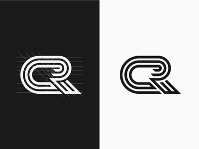 CR Initial logo 3d animation app apparel branding company design graphic design icon illustration initial logo letter logo logo creation logo grid modern motion graphics new simple ui