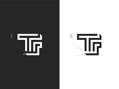 TFr Initial logo 3d animation app apparel branding combination company design graphic design icon illustration initial letter logo mark modern motion graphics simple symbol ui