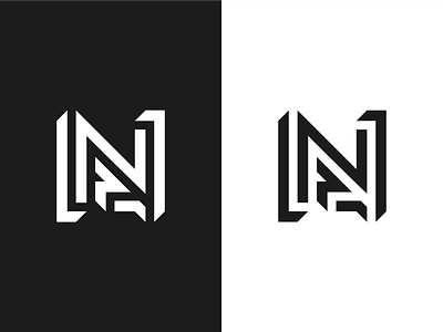 NA Initial logo 3d animation app apparel branding company design graphic design grid icon illustration initials letter logo mark modern motion graphics simple symbol ui