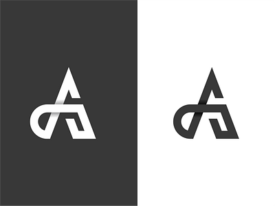 AJ Initial logo animation app apparel branding combination company design flat graphic design icon identity initials letter logo mark monogram motion graphics symbol ui visual