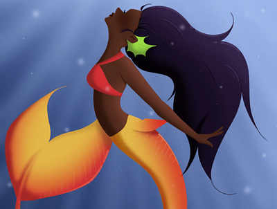 Original Design Mermaid character design design digital art illustration